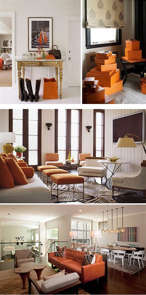 Hermes orange interior design